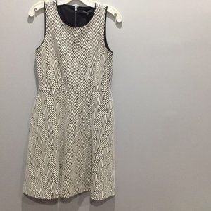 Banana Republic White And Black Dress Womens Short Dress, Size 4